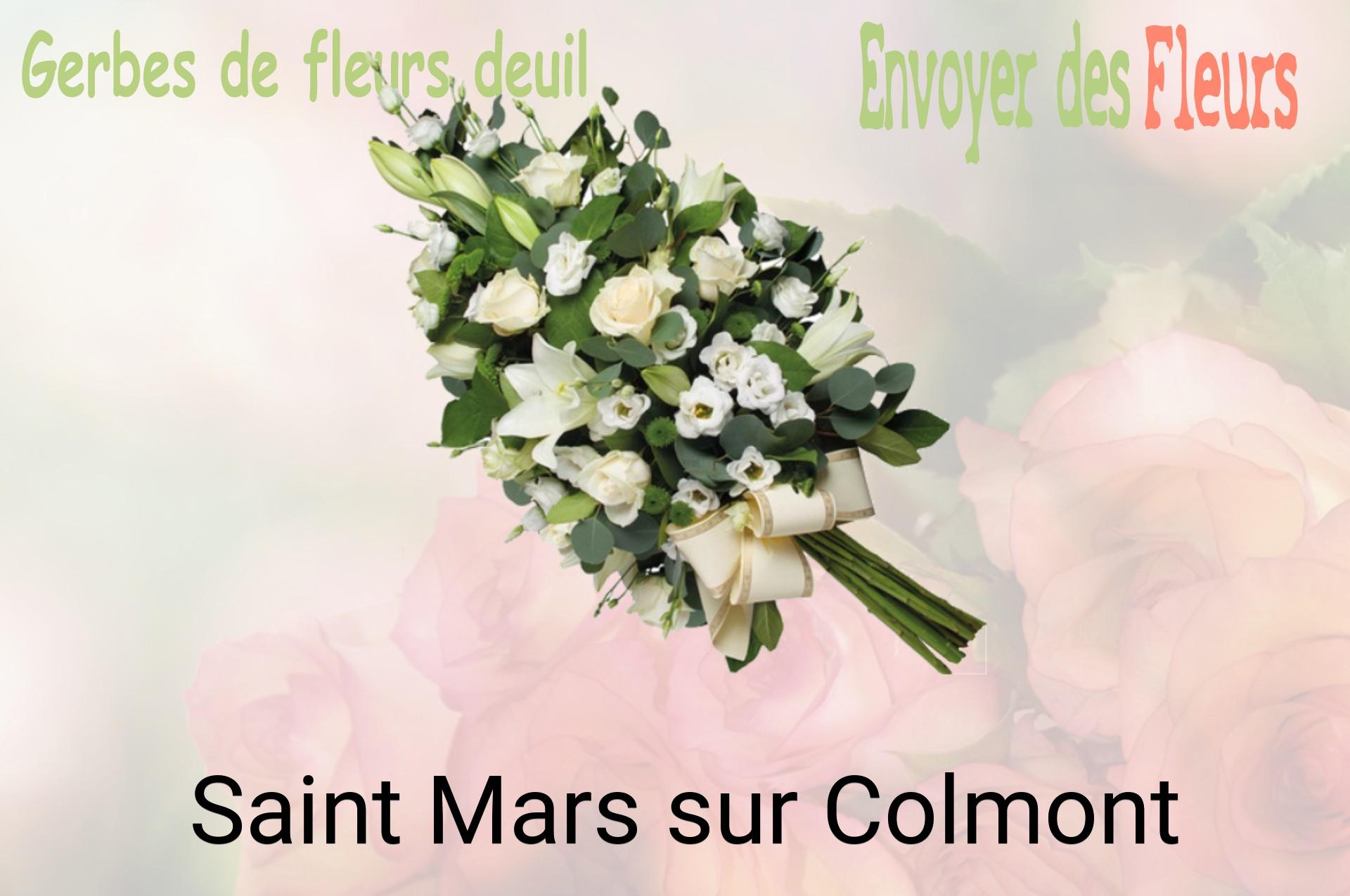 Gerbe de fleurs de deuil livrée à Saint-Mars-sur-Colmont